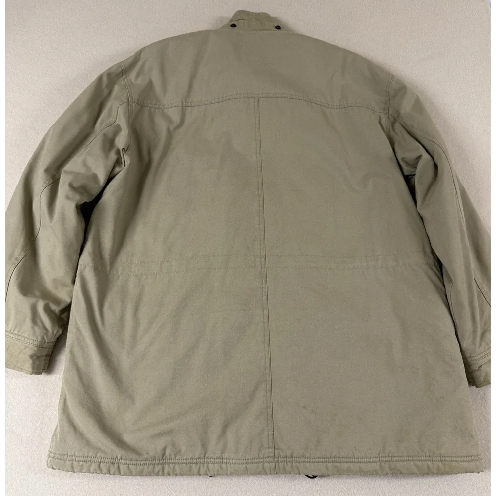 Vtg J Crew Heritage Barn Jacket Chore Wool Lined‎ Tan Size 2XL  Just Dry Cleaned